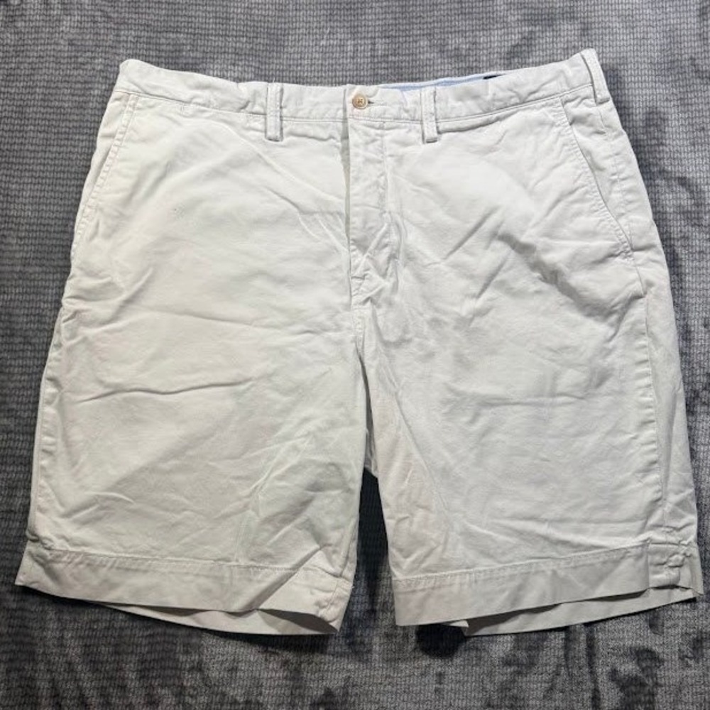Polo Ralph Lauren Mens 38X8 Stretch Classic Fit Chino Shorts Khaki Beige Twill‎